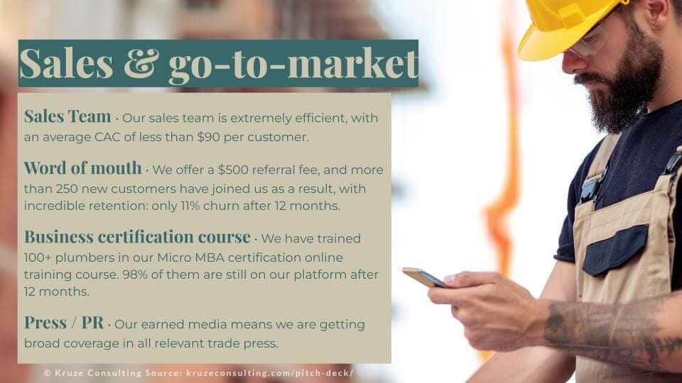 Slide 1 - B2B Pitch Deck Sales/Go To Market Slide