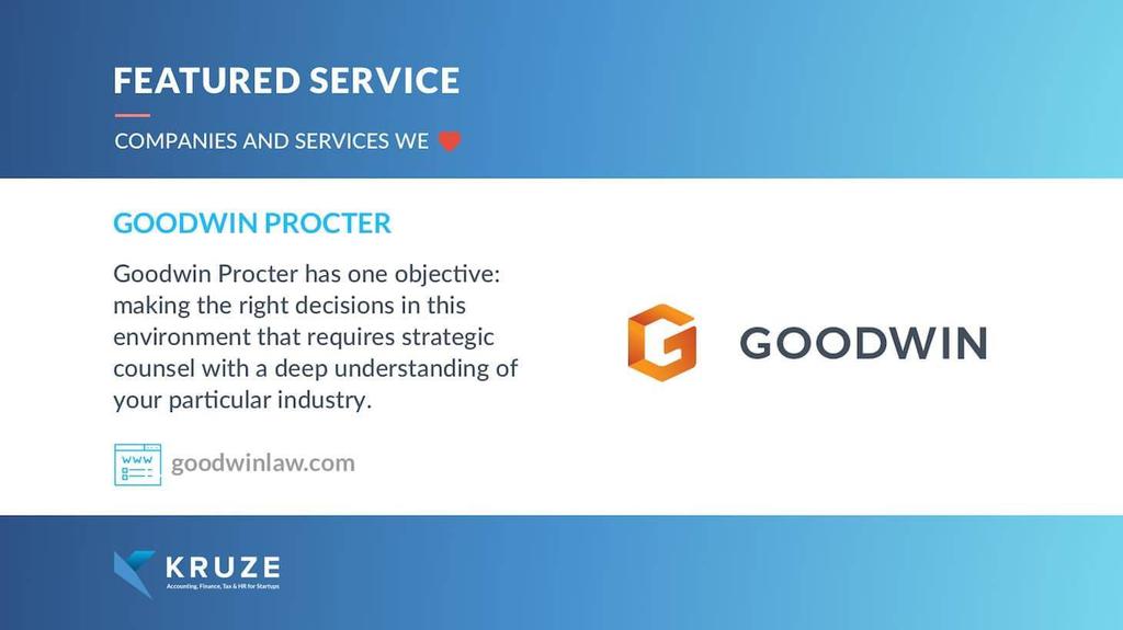 Featured Service - Goodwin Procter