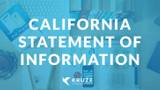 California Statement of Information