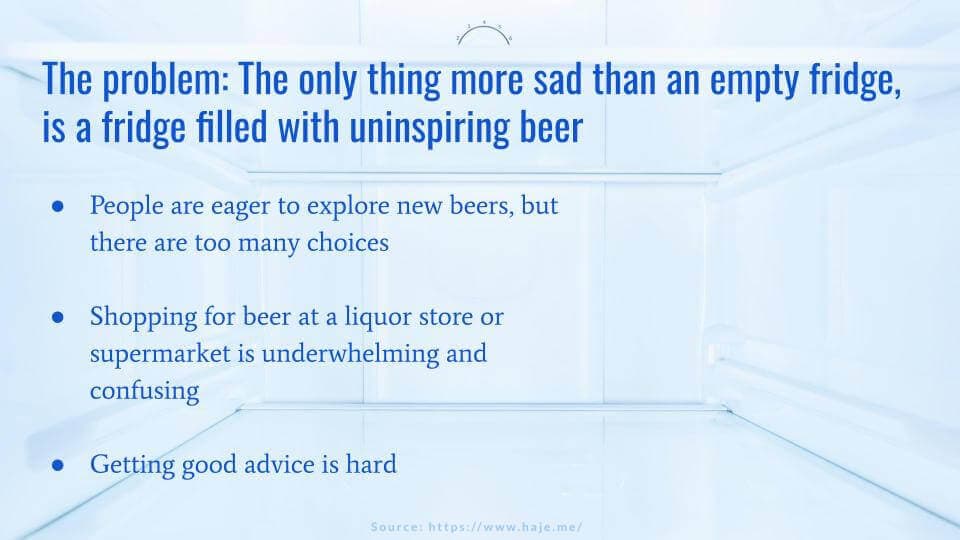 Slide 2 - B2C Pitch Deck Problem Slide