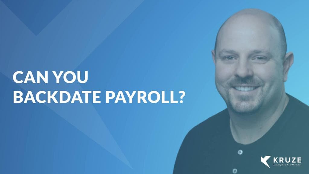 Can you backdate payroll?
