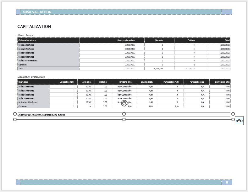 Capitalization Table