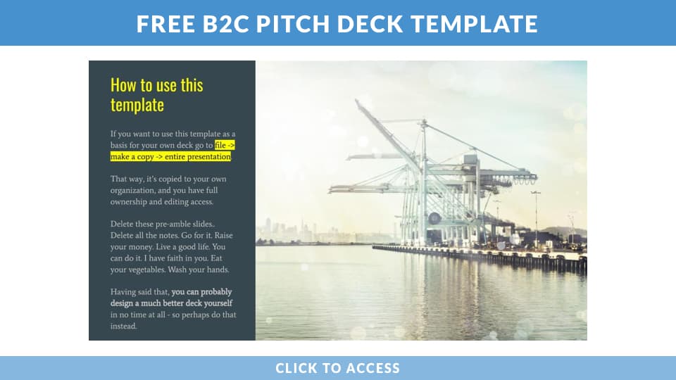 Templage 2 - B2C PITCH DECK TEMPLATE
