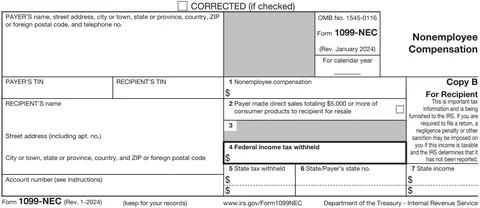 Form 1099-MISC Copy B