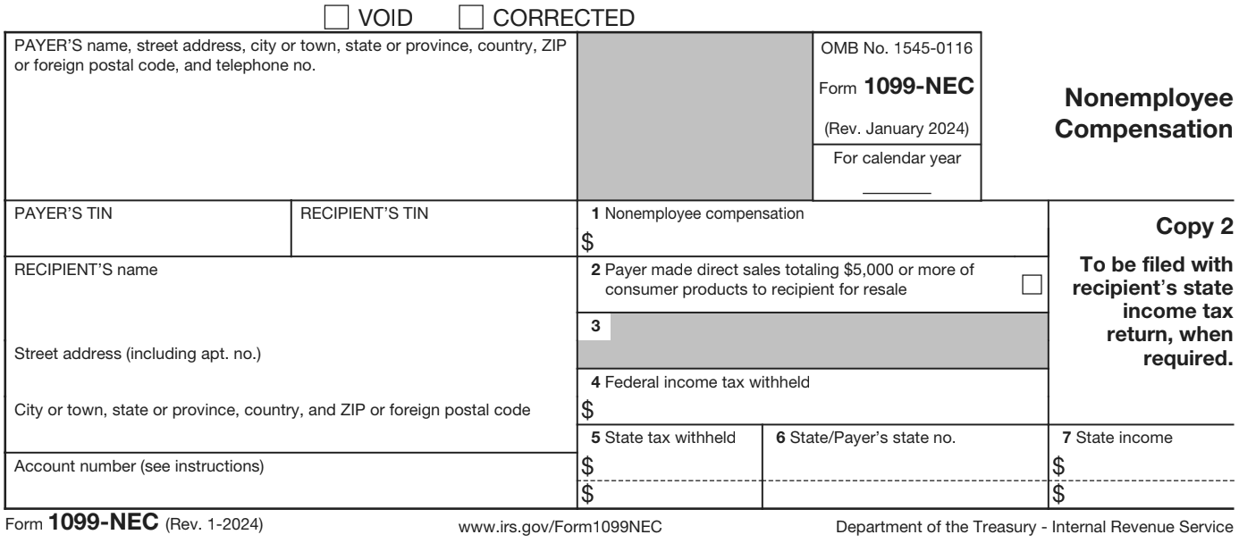 Form 1099 Copy C For Payer