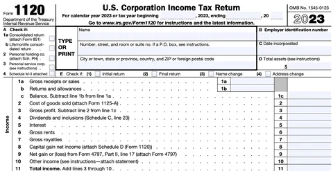 Form 1120 Form 1120