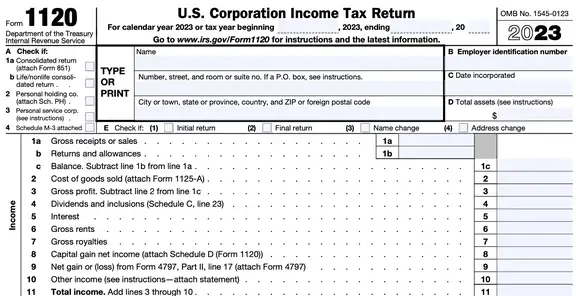 Form 1120