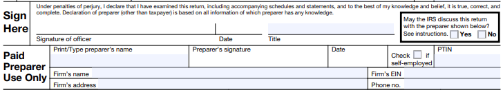 Form 1120 - Step 14