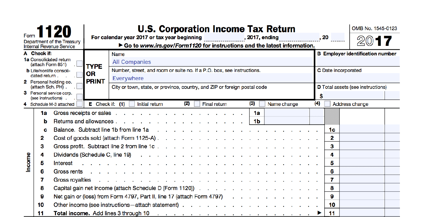IRS Form 1120