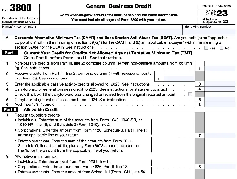 Form 3800