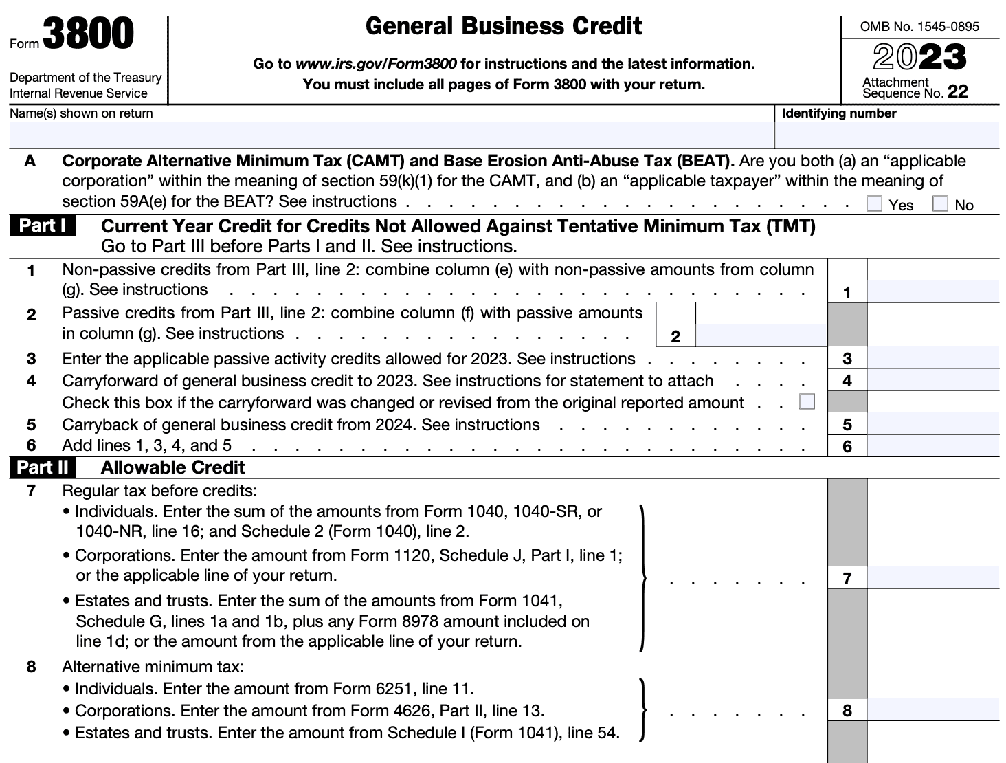 Form 3800