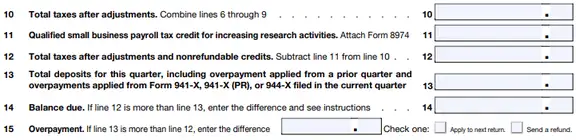 Fill in tax adjustments