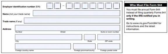 Complete the Header Section