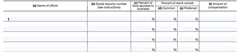 Form 1125-E Instructions Step 1