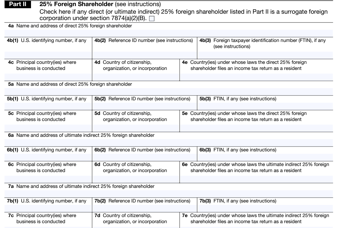 25% Foreign Shareholder 25% Foreign Shareholder