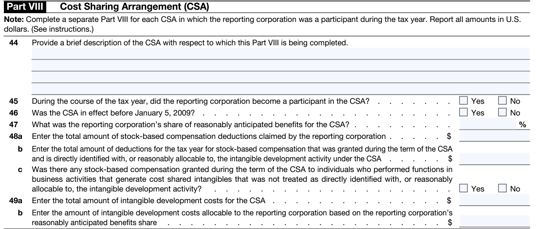 Cost Sharing Arrangement (CSA) Cost Sharing Arrangement (CSA)