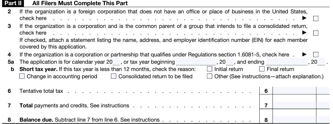 Form 7004 Part 2