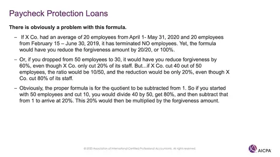 Paycheck Protection Loans p47