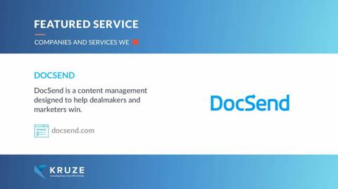 Featured Service: DocSend for Startups