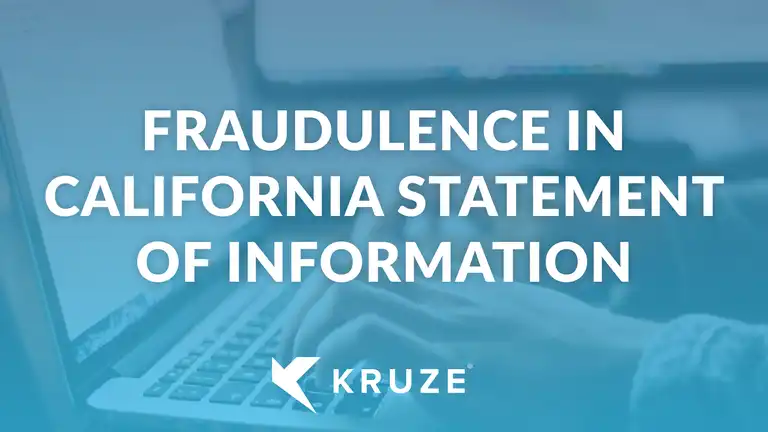 Fraudulence in California Statement of Information