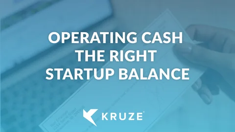 How much should startups keep in operating accounts