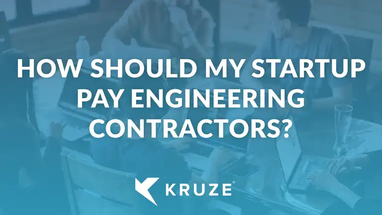 How should my startup pay engineering contractors?