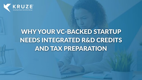 Integrated R&D Credits and Startup Tax Prep