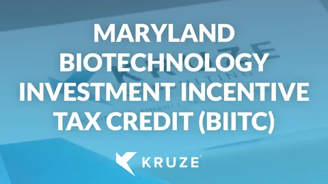 Maryland BIITC Biotech Tax Credit Guide for Startups Maryland BIITC Biotech Tax Credit Guide for Startups