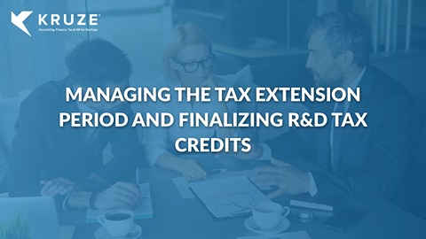 Tax Preparation Guidelines for Startup Extensions 