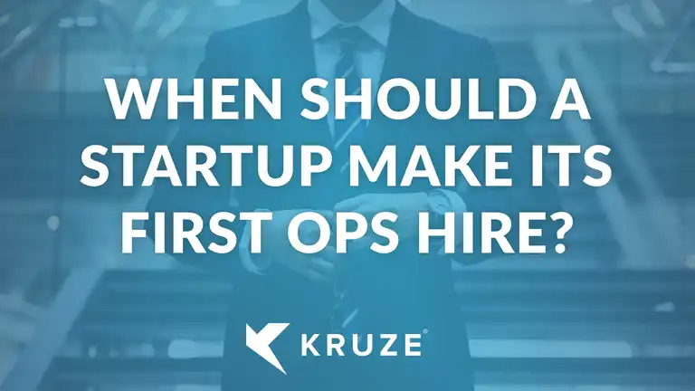 When should a startup make its first ops hire