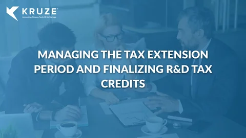 Tax Preparation Guidelines for Startup Extensions